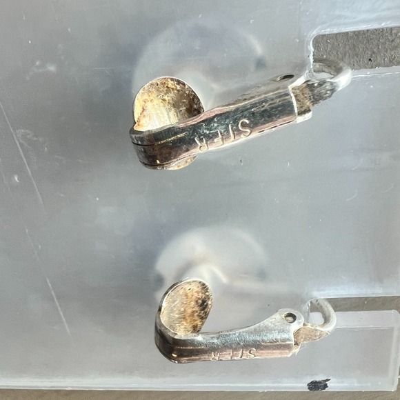 Sterling Silver Vintage Dome Clip-On Earrings - Picture 7 of 11